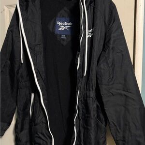 Reebok Black Windbreaker Jacket